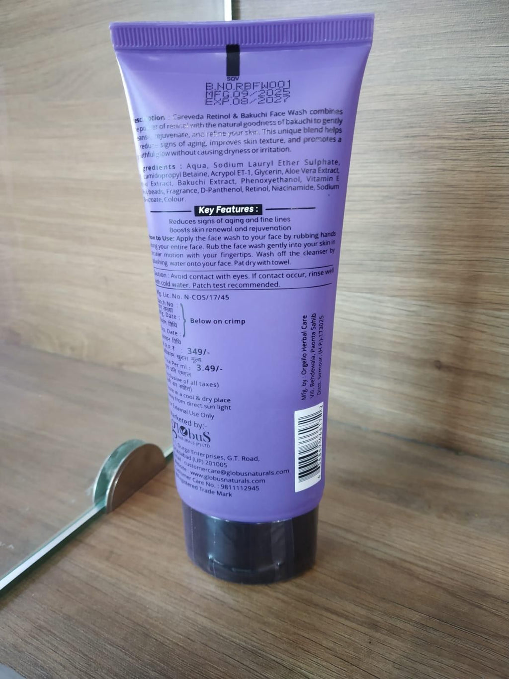 Retinol & Bakuchi Face Wash 100 ml