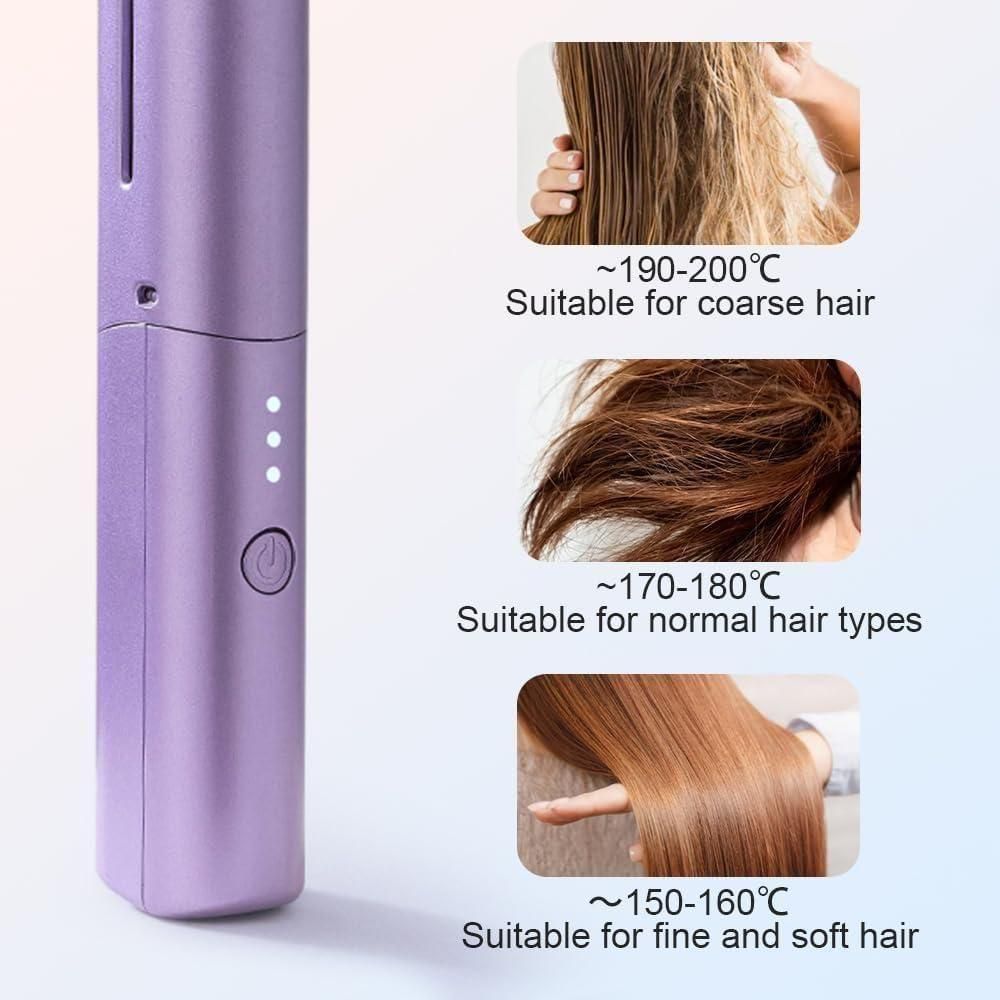NESTE Portable Mini Hair Straightener (Rechargeable)