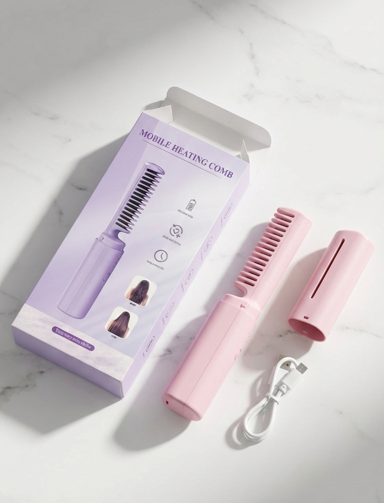 NESTE Portable Mini Hair Straightener (Rechargeable)